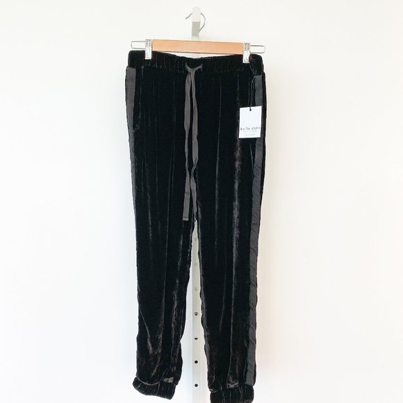 Bella Dahl Pants - Bella Dahl Velvet Trimmed Jogger